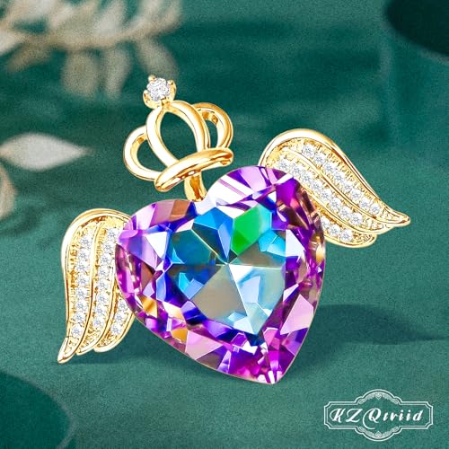 Image of Brooches For Women,14k Gold Plated Copper,Crystal Brooch,Love Brooch,Heart Brooches,Brooches Pin for Birthday, Christmas,Valentines, Wedding Parties, Anniversaries,Mother's Day