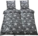 LIEFERUNG : 4 TEILIGES Set bestehend aus : 2x Deckenbezug und 2x Kissenbezug in (135x200 cm 80x80 cm)