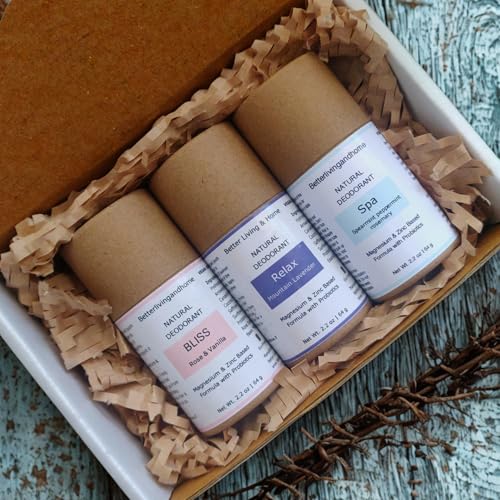 Image of Natural Deodorant Stick - 64 gm | Probiotics + Magnesium | Deodorant for Men & Women | Natural formula and Chemical free| Good for all skin types | Essential Oils Scented (Bulgarian Lavender)