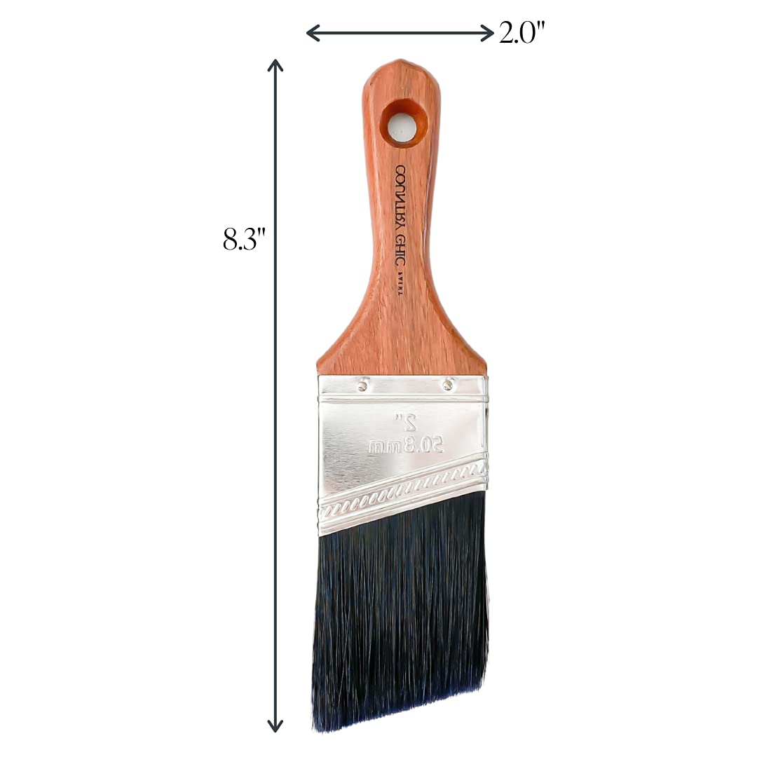 Buy Chalk Style Paint Brush ShortHandle Brush with Synthetic Angled