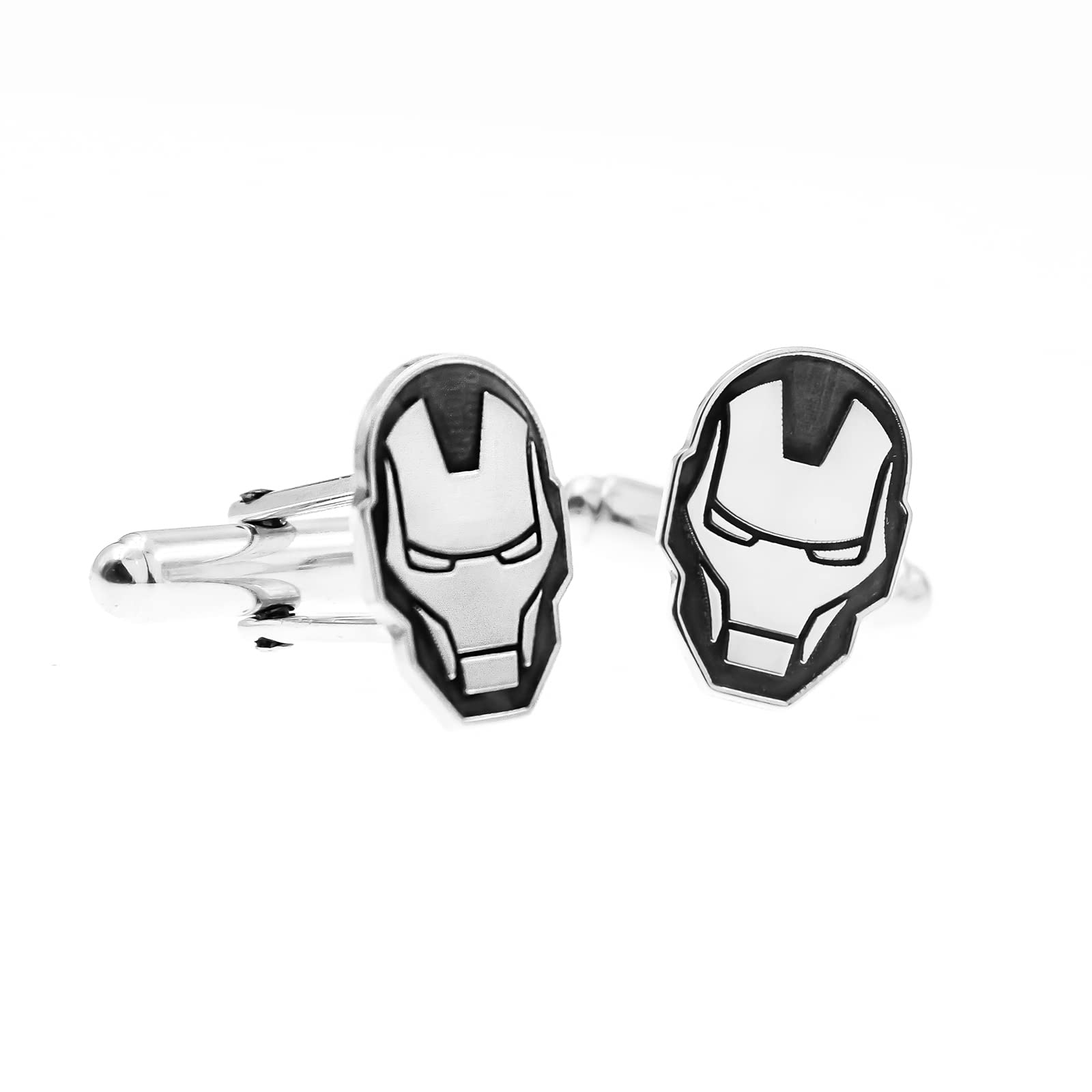 Mi Joya Personalizada Mi Joya Personalizada - Gemelos Iron Man Plata de Ley - Gemelos Originales Para Camisas - Para Hombres y Niños - Regalos Para Bodas, Comuniones, Bautizos