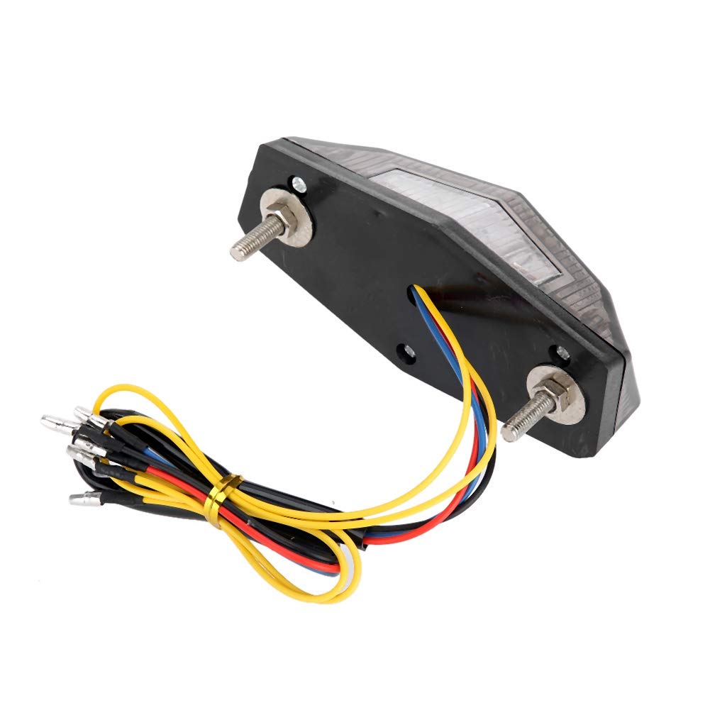 EBTOOLS Faro Posteriore Moto - luce posteriore modificata della fanale posteriore della lampada di coda con il segnale di svolta del freno Luci Fanale LED Luce Stop Fanale