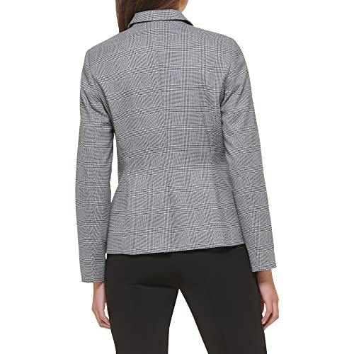 Tommy Hilfiger Women's Plaid Fitted Single Button Blazer3