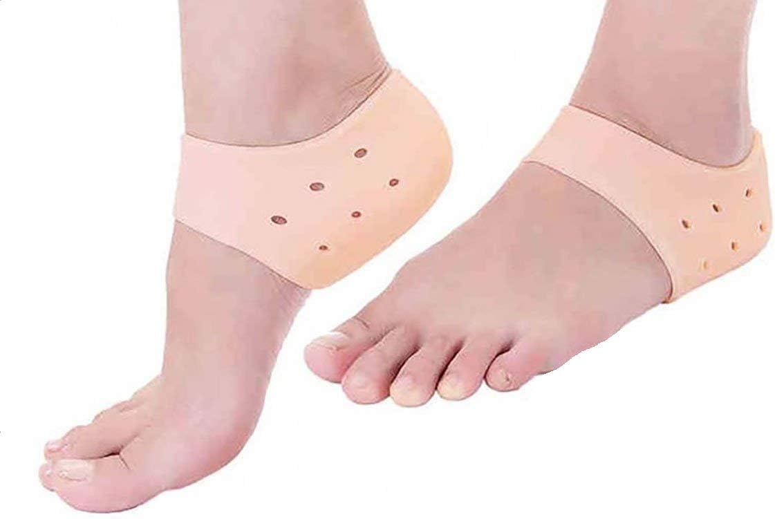 Vency Reusable Silicone Heel Protector Socks for Pedicure Against Cracking for Men And Women