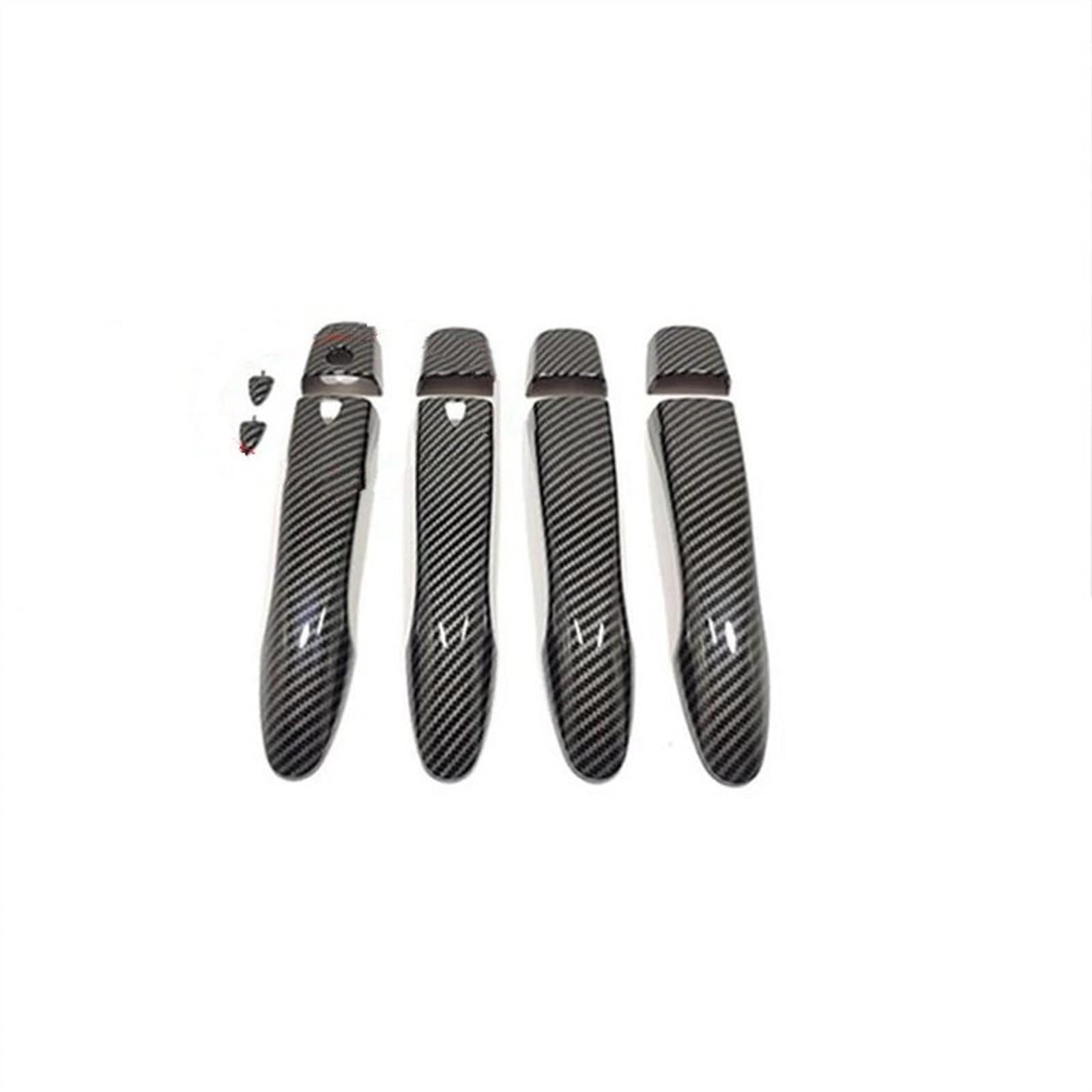 Kjhopy Carbon B Car Exterior Door Handles Decorative Sticker For Qashqai J11 For Murano Z52 For Maxima Pulsar C13 For Kadjar 15-18 Exterior Door Handle(Carbon B)