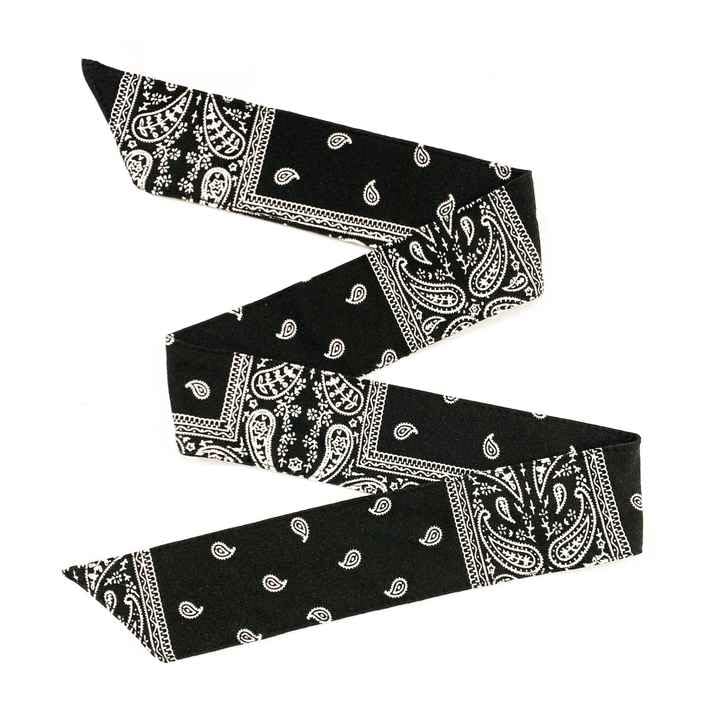 Image of Sweat Sweatband Headband Men, Ninja Headbands, Sports Head Tie, Mens Paisley Headband Long Hair, Athletic Head Band