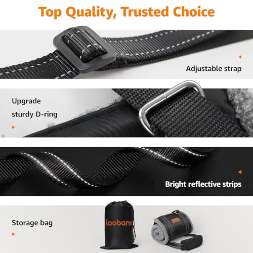 Image of LOOBANI Dog Sling for Large Dogs Hind Leg Support, Portable Dog Lift Harness for Back Legs, Comfortable Leg Support Assistance for Elderly Dogs with Hip, ACL Brace, Senior, Injured