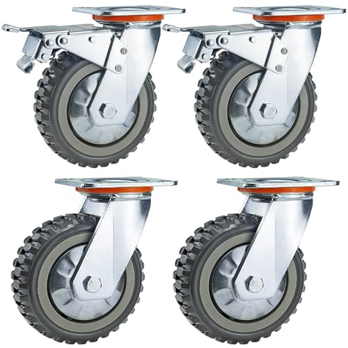 THOISEWELT® 6" In Caster Wheel For Industrial Trolley Furnit...