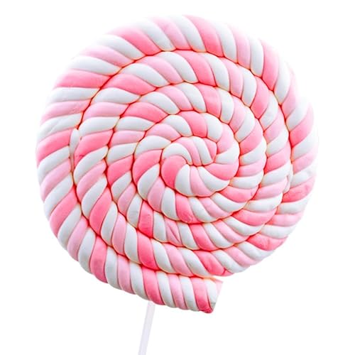 かわいい マシュマロ 個別包装 ロリポップ お菓子 ソフトキャンディ 直径14cm 特大キャンディー お菓子 レジャー食品 人気 プレゼント 子供 小学生 中学生 女の子 男の子 クリスマス (3本)