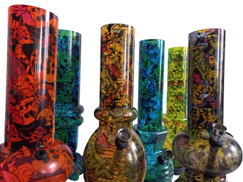 Le Basaar Shop – Bong Bang Arty Wasserpfeife aus Acryl Form & Design Unik in Mix Color 31 cm – ARL Group – Bild 3