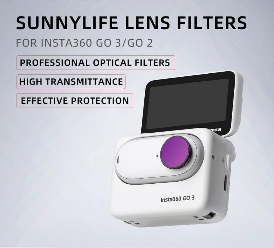 Amazon | Kiowon Insta360 GO3・GO2用 カメラフィルター レンズ  