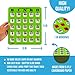 Regal Bingo 10 Bingo Cards with Sliding Windows, Bingo Calling Cards Deck & Master Board Bulk Kit - Reusable Large Print Bingo Game Set for Adults & Seniors Large Group - (Jumbo, Green)