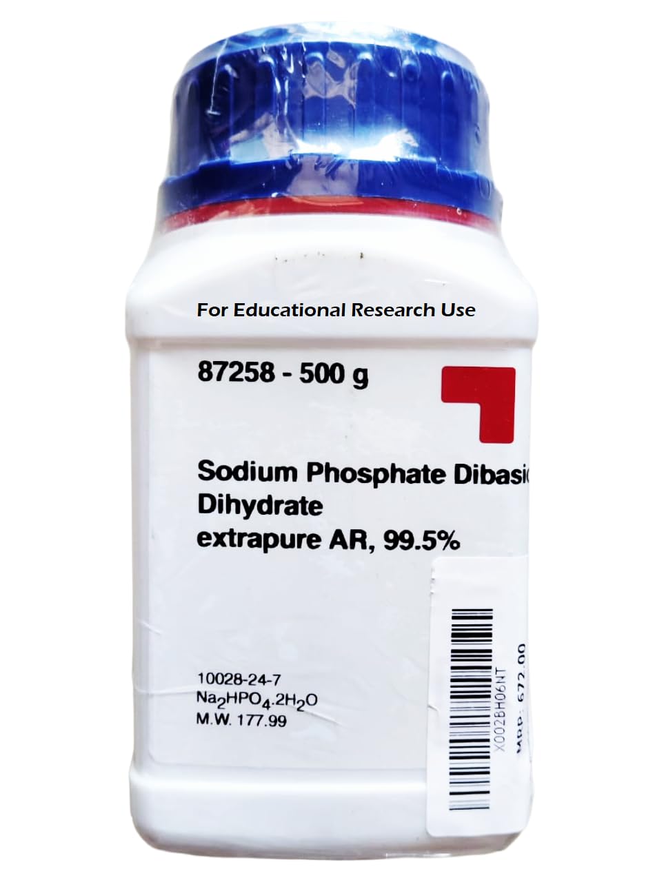SRL Sodium Phosphate Dibasic Dihydrate AR Grade, 99.5% 500gm, CAS 10028-24-7, Molecular Formula : Na2HPO4.2H2O,Storage : Room Temperature,Shelf Life : 60 Months for laboratory use only-image-23