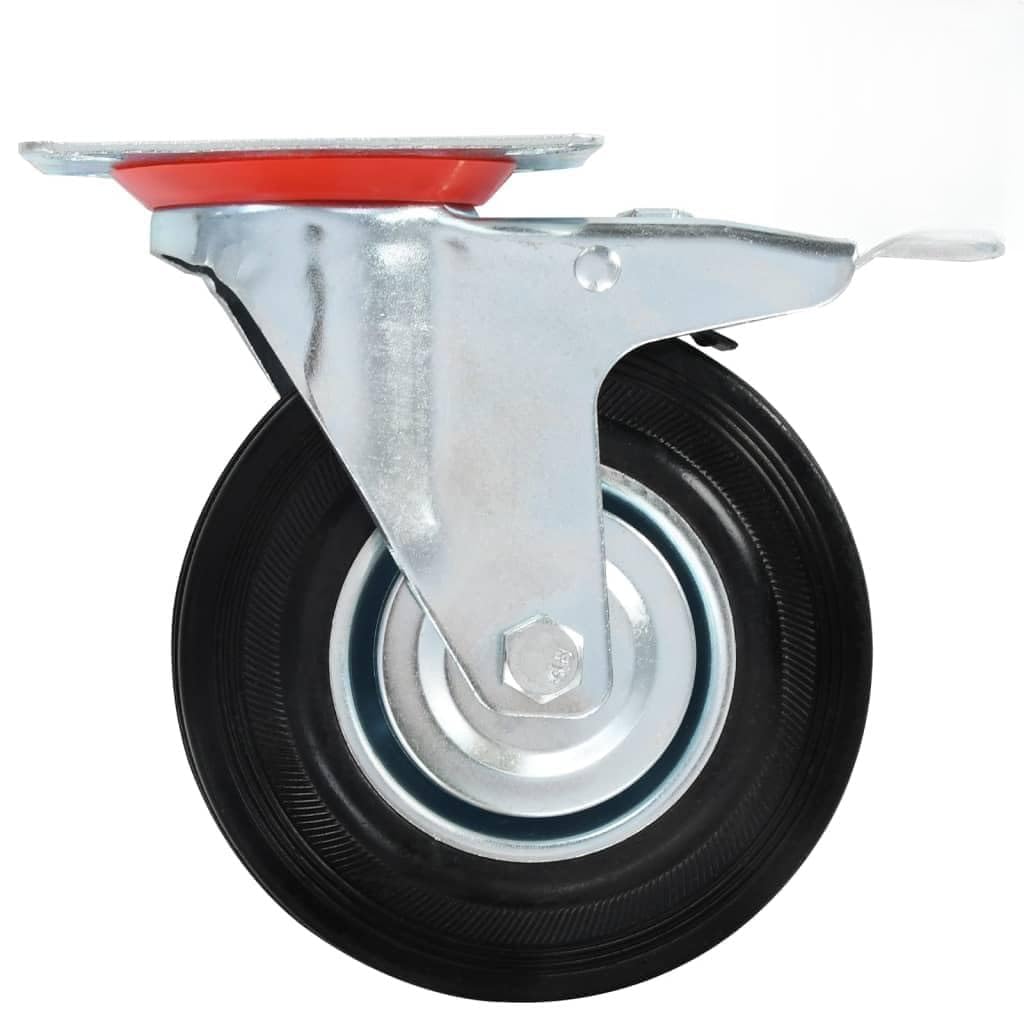 16 Stk. Lenkrollen 125 mm, LAPOOH Transportrollen, Rollen Werkbank, Lenkrollen Für Möbel, Möbelrollen, Rollen Für Schirmständer, Strandkorbrollen,