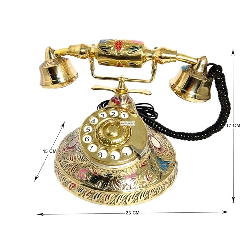 MOZO-HUB-Brass-vintage-Designer-Land-Line-working-Telephone