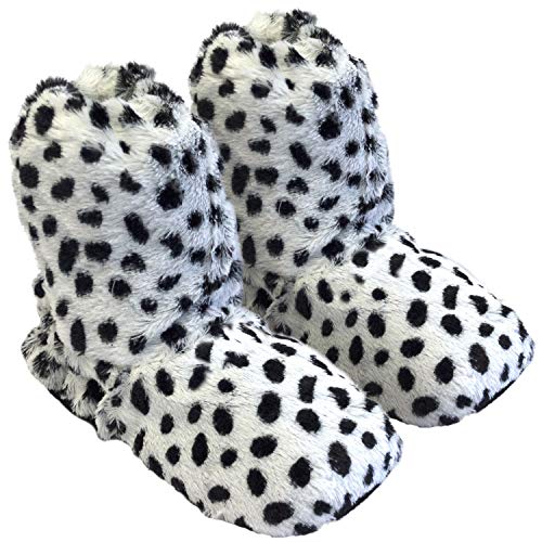 Thermo Sox Original Supersoft Hoch Hausschuhe für Ofen & Mikrowelle, Schuhgröße:36/40 EU, Farbe:Dalmatiner