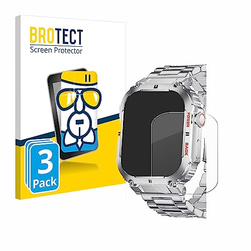 BROTECT 3 Stück Schutzglas für LIGE K-57 1.96' Schutzfolie Panzer Folie Glas Displayschutz Made in Germany [Kratzfest 9H, Anti-Fingerprint]