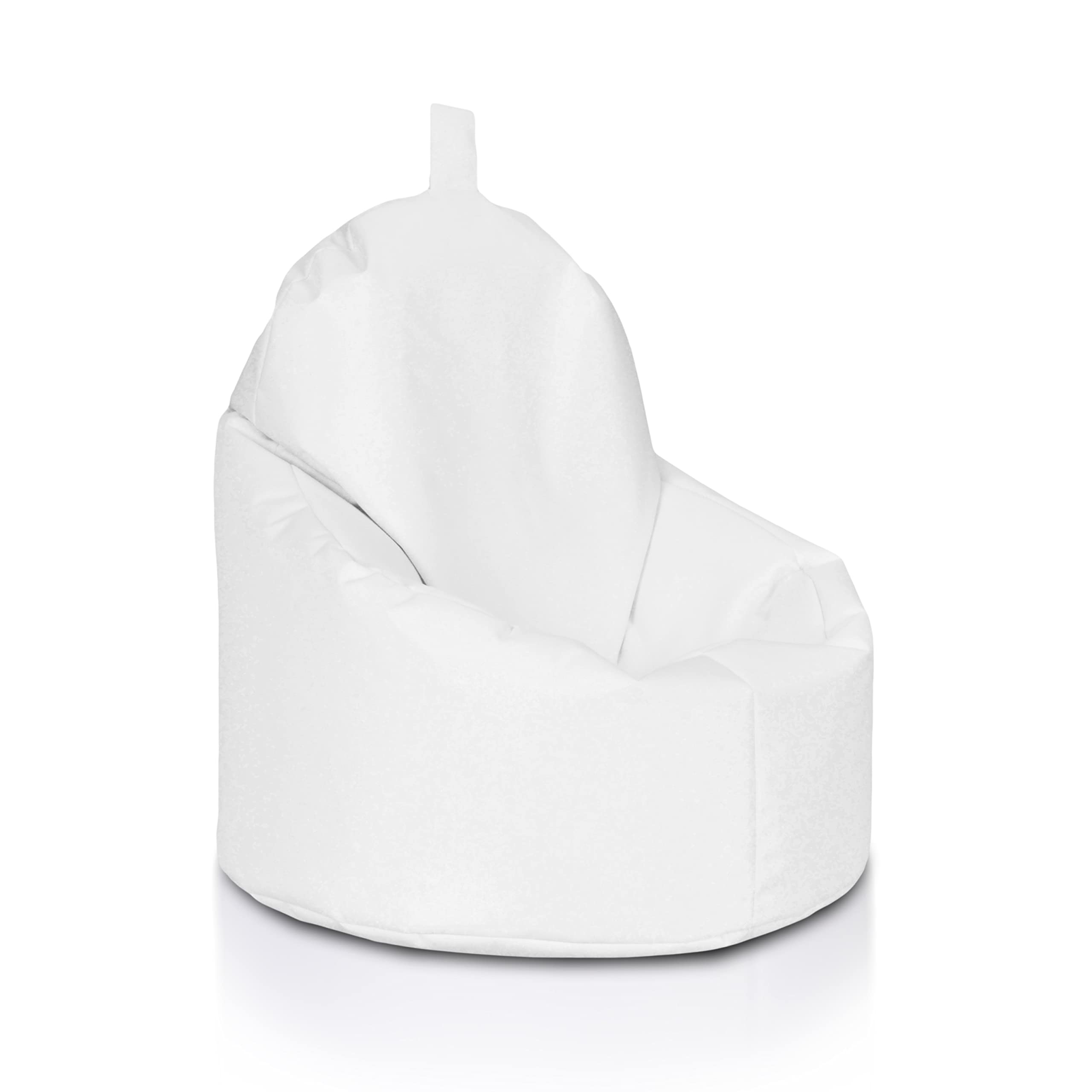 Ecopuf Yoko Pouf a Sacco Seduta Alta con Maniglia Poltrona Sacco in Poliestere Impermeabile da Esterno 70x75 cm