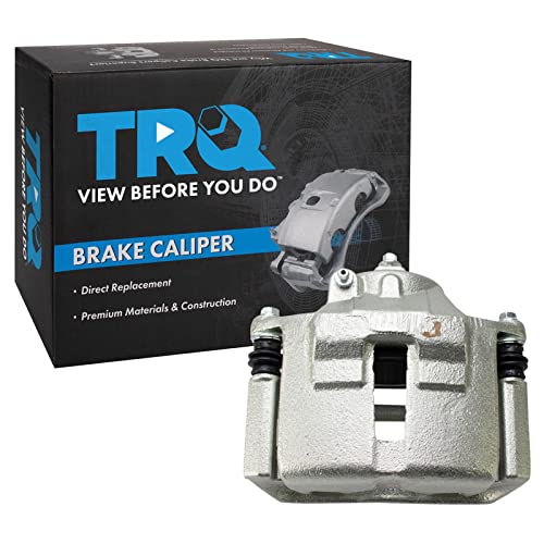 Image of TRQ Front Right Brake Caliper w /Bracket Passenger Side | For 2001-2007 Ford Taurus 2002 Lincoln Continental 2001-2005 Mercury Sable
