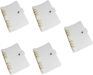 NUOBESTY 5 Peças Capa De Fichário Transparente Capa De Fichário Planejador Capa De Fichário Guarda Caderno Capas De Fichário Mangas Protetoras De Diário Transparente Escudo De Negócios