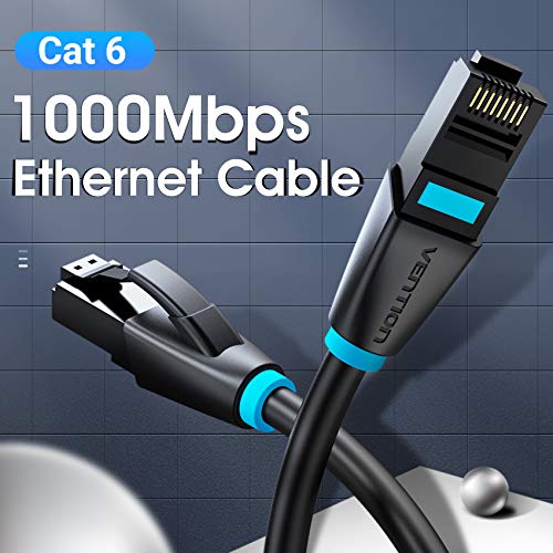 Cable Ethernet VENTION Cat 6 10 m RJ45 Negro miniatura 2