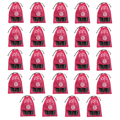 Fundas para zapatos rosa de tejido estándar KANUSHI Pack de 24