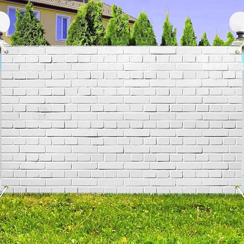 Fondo Fotográfico Tela Ladrillo Blanco 8x6 FT miniatura 2