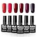 Produktbild UV Nagellack Gel Nagellack UV für Nageldesign Nail Polish Maniküre Set Gel Farben Gellack 6 Stück 10ml von Muboc - Set003