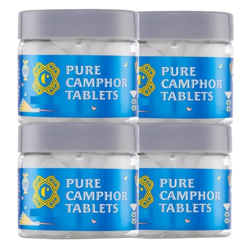 Tarro redondo de alcanfor puro, 100 g (25 g x 4)