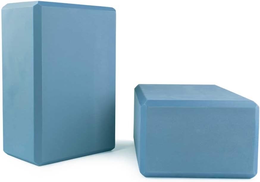 4" Yoga Blocks 4 lb (2 Per Pack) Blue