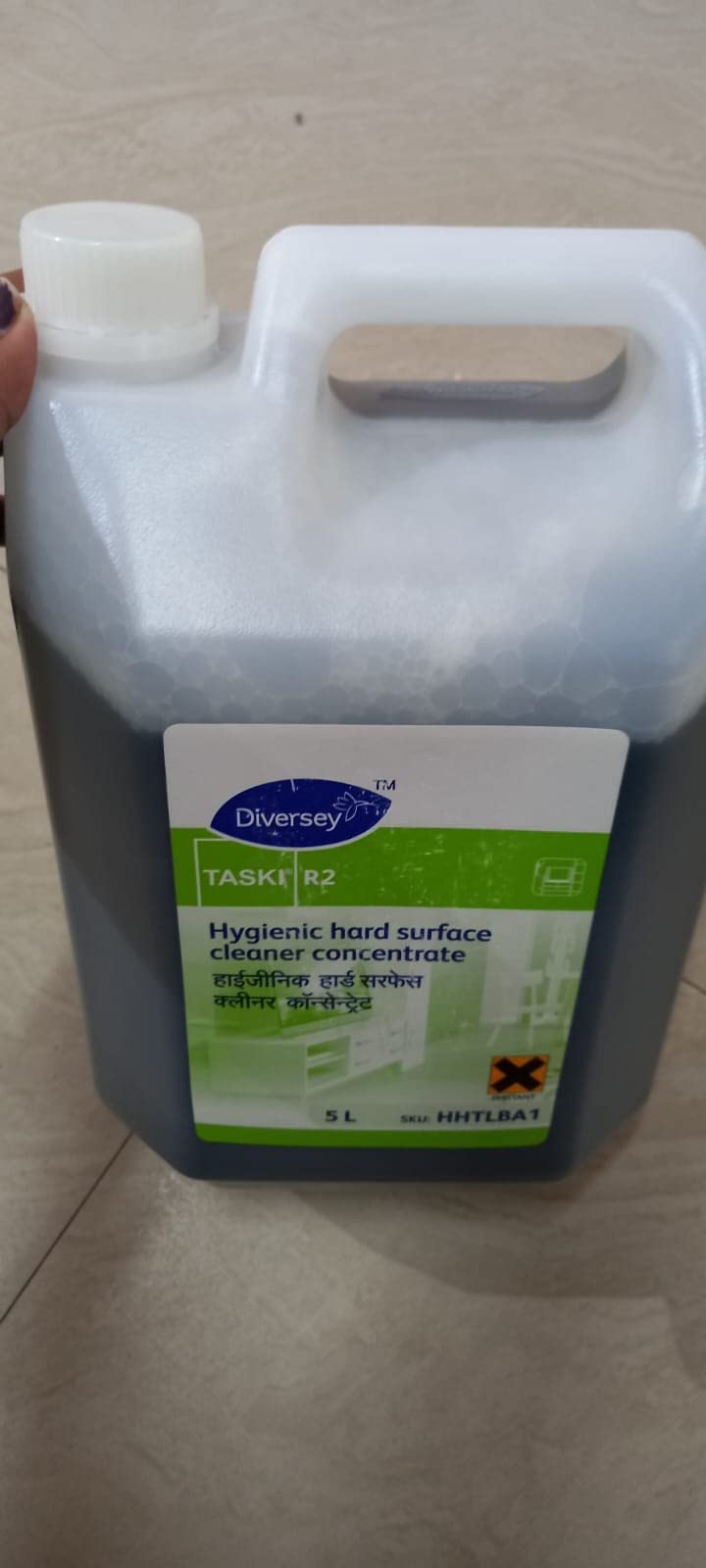 Taski R2 Hygienic Hard Surface Cleaner Concentrate Company Packed 5 Ltr ...