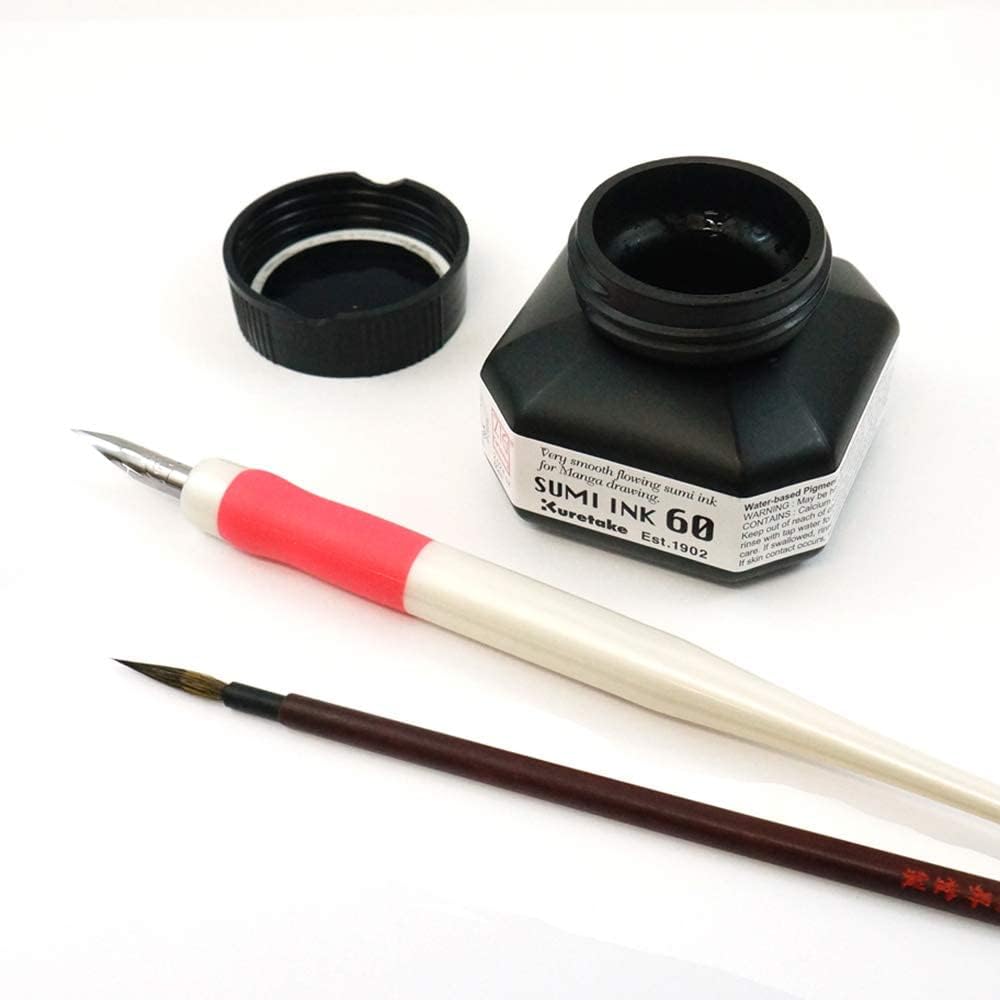 ZIG Cartoonist Sumi Ink 60ml - Smooth Ink for Illustration, Lettering, Drawing, Outlining on Bright & Dark Papers - Perfect for Beginners & Professionals. AP- Certifird Japan 4