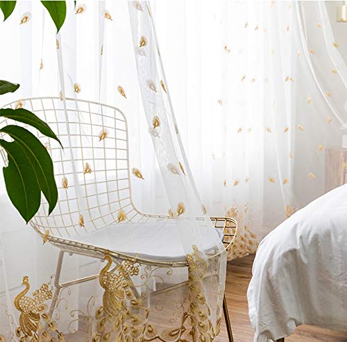 Semi sheer curtain panel,White Sheer curtain,Feather Embroidery Curtain,Transparent Window Drape Panel Voile Curtain,Soft,Breathable,Living room/Bedroom/Semi Transparent Curtain Voile Panels,1pcs Semi sheer curtain panel,White Sheer curtain,Feather Embroidery Curtain,Transparent Window Drape Panel Voile Curtain,Soft,Breathable,Living room/Bedroom/Semi Transparent Curtain Voile Panels,1pcs