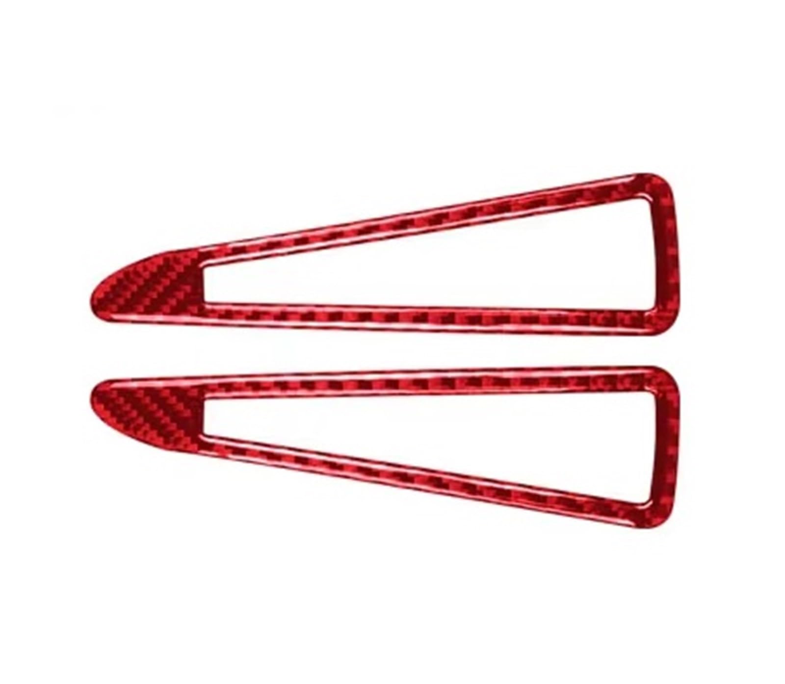 Trim Sticker Accessories Car Sticker RHD LHD Door Outlet Frame Accessories Interior Trim for A3 S3 8Y 2021 2022 2023 2024 Car Interior Decoration(Red Carbon)