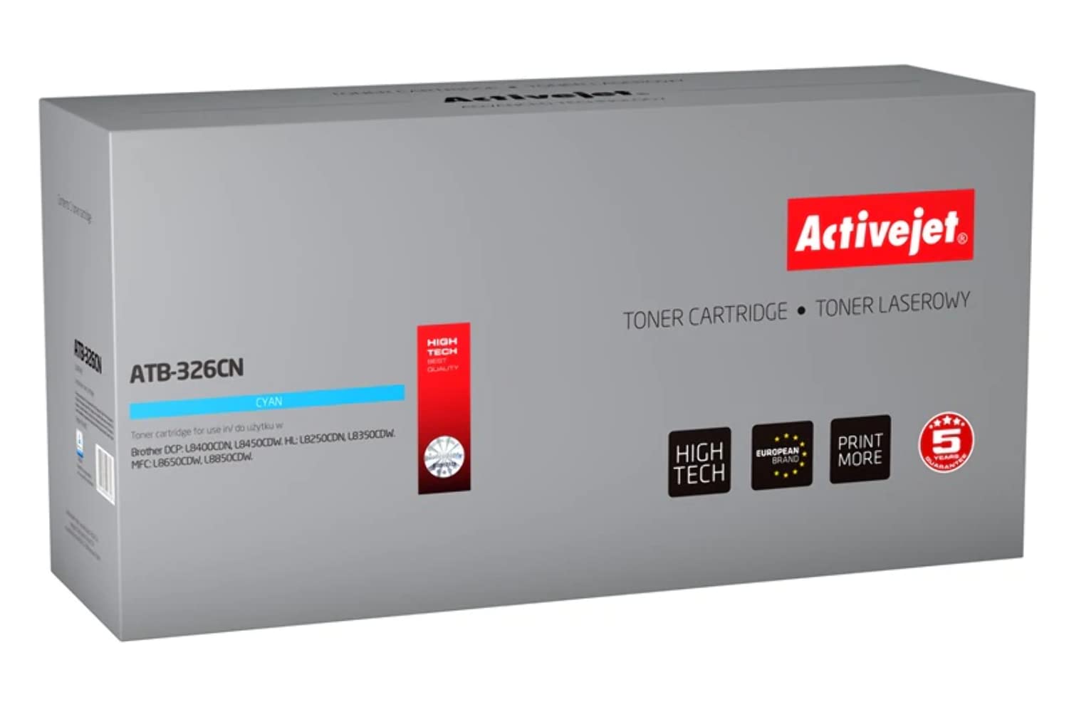ActiveJet ATB-326CN Compatible Cian 1 pieza(s) - Tóner para impresoras láser (3500 páginas, Cian, 1 pieza(s))