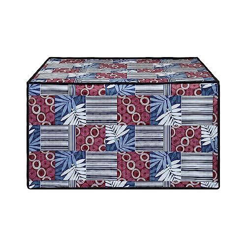 Image of DREAM KING Stylish Design & Printed Microwave Oven Cover Full Closure |waterproof & Dustproof Oven Cover Suitable for All Models - Multicolour SA25