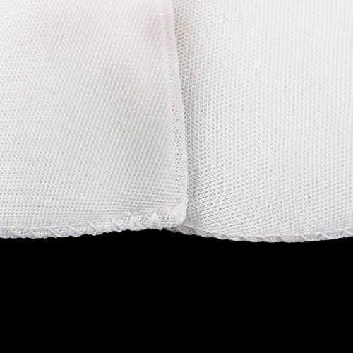 Chris.W 4 Pairs 1/2" Covered Set-in Shoulder Pads Sewing Foam Pads for Blazer T-Shirt Clothes, Medium - 2 Pairs White and 2 Pairs Black