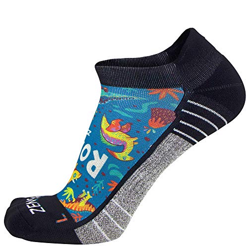 Image of Zensah Limited Edition No-Show Running Socks - Anti-Blister Comfortable Moisture Wicking Sport Socks for Men and Women