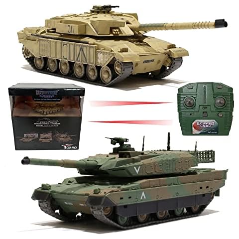 Waltersons 1/72 RC Radio Control Tank Infrared Battle Tanks with Realistic Sound (2 Tanks) Cover
