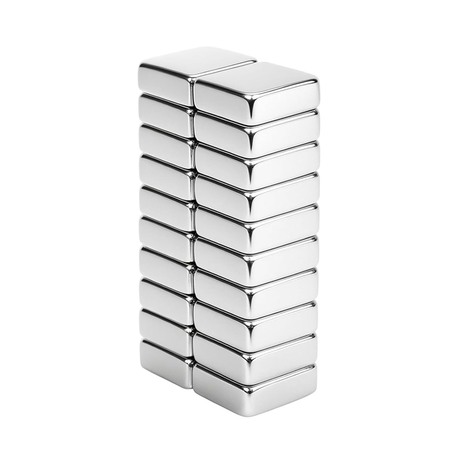 Yizhet Silver Or Gray 20 Pcs 10 * 10 * 4Mm Magnets, Strong Neodymium Magnet For Fridge, Postcards, Photos, Whiteboard, Craft And Diy