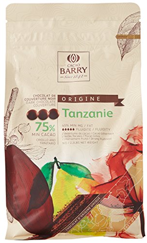 CACAO BARRY 75% Min Cacao Chocolat Tanzanie Pistoles 1 kg
