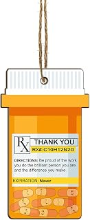 Funny Nurse Christmas Ornament - Pharmacy Tech Week Appreciation Gifts Bulk for Women Men, Retirement Thank You Gift for Pharmacist Doctor Assistant RN LPN Paramedic EMT Coworkers Decor