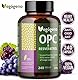 OPC Traubenkernextrakt und RESVERATROL - 95% OPC, Natürliches Hochdosiertes Antioxidans, Ohne Magnesiumstearat, Dioxidfrei, Non GMO, Vegan, 240 Kapseln