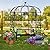 YITAHOME Birdcage Shape Garden Arch Arbors, 9.8'H x 6.8'W Pergola Pavilion for Climbing Plants Outdoor, Wedding Arches for Ceremony Party, Metal Garden Arbor for Patio, Backyard (Black)