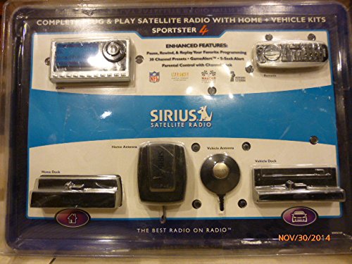 Sirius SP4TK1VP Sportster Model 4 Bundle with Home Kit
