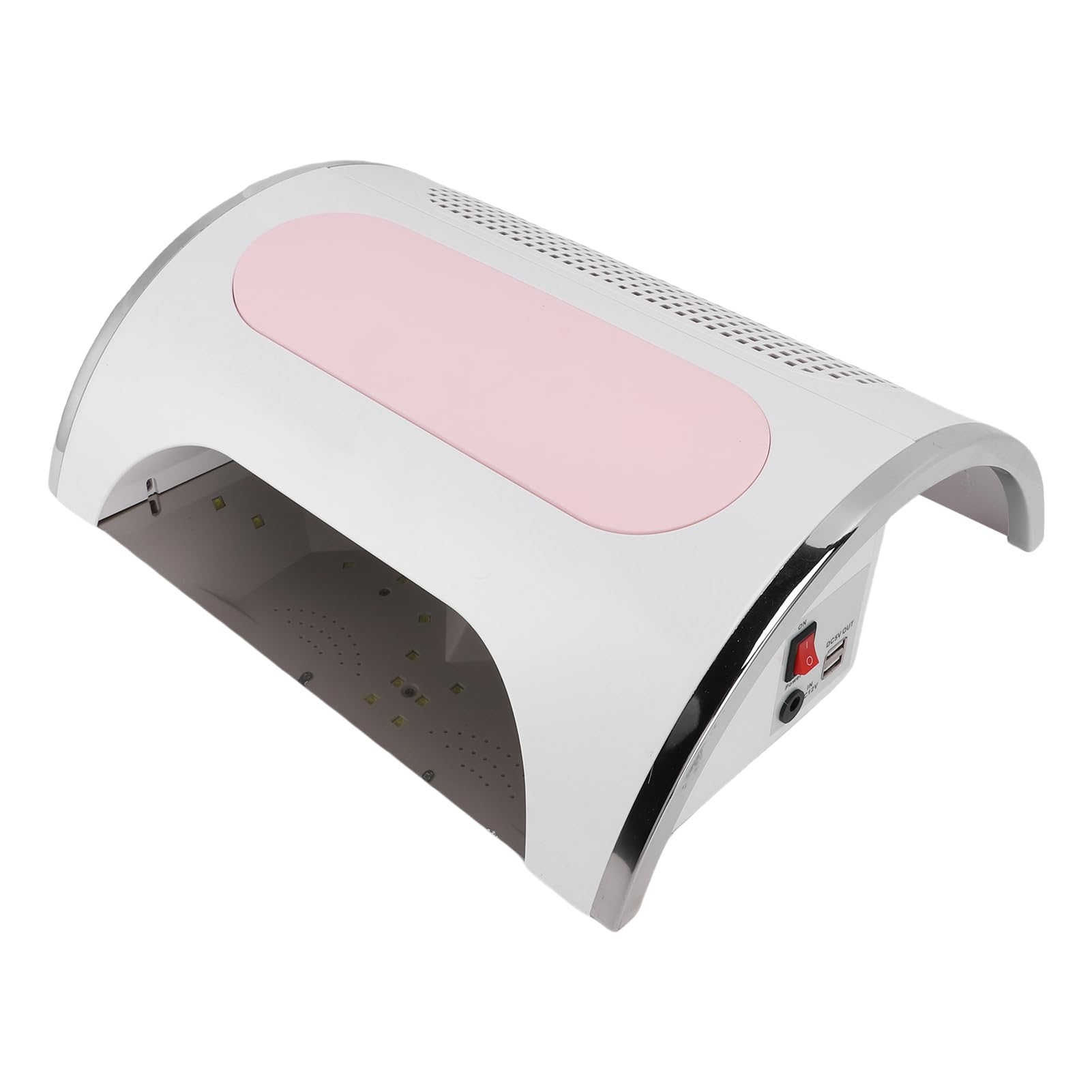 Dioche Elektryczna Wiertarka do Paznokci 3 w 1 z Odkurzaczem Suszarka Lampa Poduszka na Dłonie Elektryczny Pilnik do Paznokci Zestaw Domowego Salonu DIY Profesjonalny Manicure (wtyczka UE)