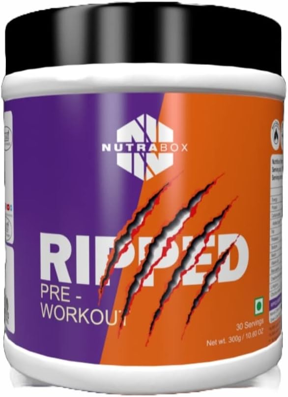 Nutrabox Ripped Pre-Workout 300g/30 servings (Cranberry)