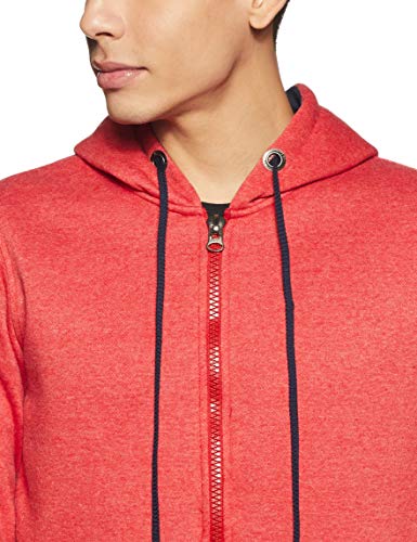 Image of Qube By Fort Collins Men Cotton Hooded Sweatshirt