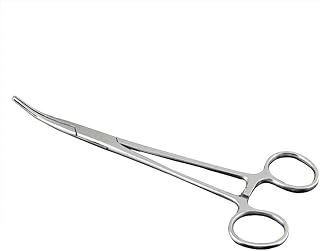 TOPIND Fishing Forceps Hemostatic Forcep Stainless Steel Curved Clamp Locking Curved Hemostat Fishing Tools
