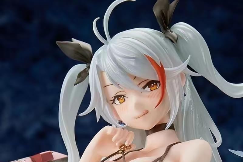 NmomoytuAzur Lane Action Figurals KMS Prinz Eugen Anime Figurine Statue Figures Collectible Model 21cm